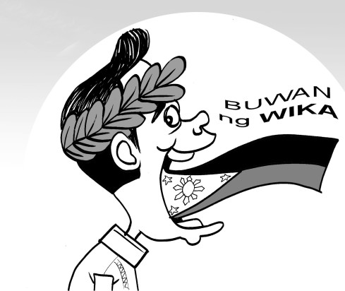 buwan ng wika editorial cartoon by bladimer usi